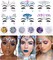 Face Jewels & Body Glitter – 12 Pcs Holographic Mermaid Face Gems, Stick-On Rhinestones for Festivals, Halloween, Costume Makeup & Party Looks (multicolored)